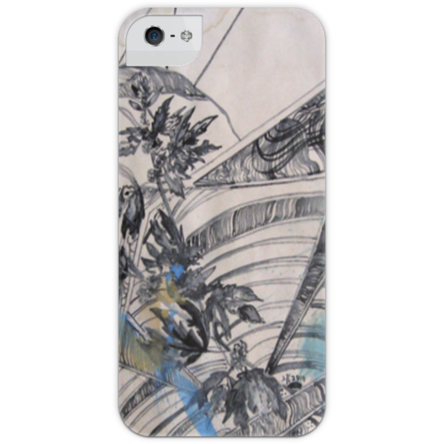 Заказать чехол для iPhone 5/5S в Москве. Чехол для iPhone 5 с подставкой, с полной запечаткой Пустырник от Anna Lomachenko - готовые дизайны и нанесение принтов.