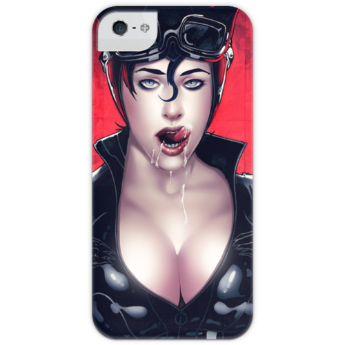 Заказать чехол для iPhone 5/5S в Москве. Чехол для iPhone 5 с подставкой, с полной запечаткой Catwoman от Jimmy Flash - готовые дизайны и нанесение принтов.