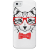Заказать чехол для iPhone 5/5S в Москве. Чехол для iPhone 5 с подставкой, с полной запечаткой Кошка от YellowCloverShop - готовые дизайны и нанесение принтов.