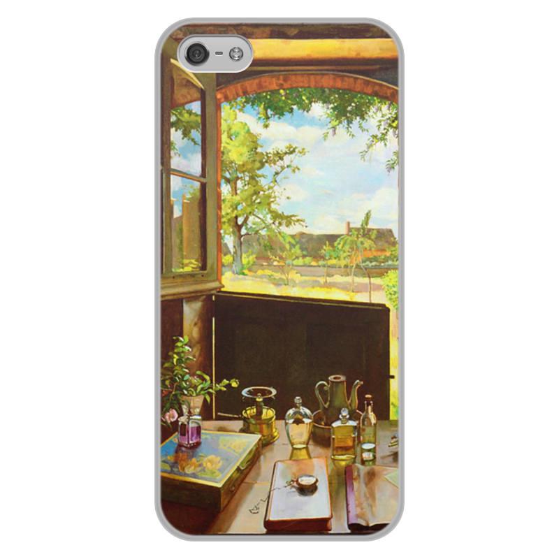 Printio Чехол для iPhone 5/5S, объёмная печать Открытая дверь в сад (картина сомова) printio чехол для iphone 5 5s объёмная печать мир фэнтези