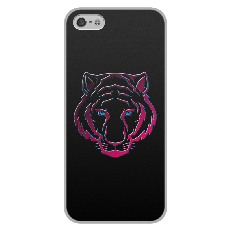 Printio Чехол для iPhone 5/5S, объёмная печать Тигры