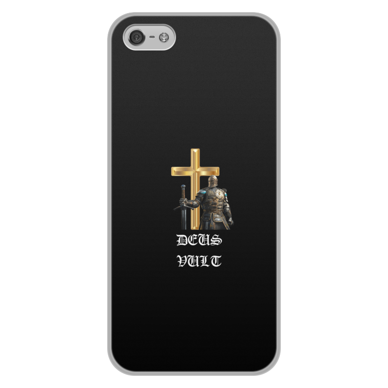 Printio Чехол для iPhone 5/5S, объёмная печать Deus vult. крестоносцы printio чехол для iphone 6 объёмная печать deus vult крестоносцы