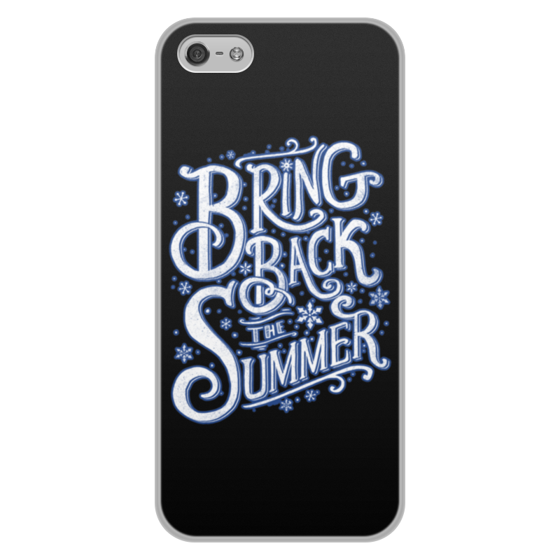 Printio Чехол для iPhone 5/5S, объёмная печать Верните лето printio чехол для iphone 8 объёмная печать верните лето