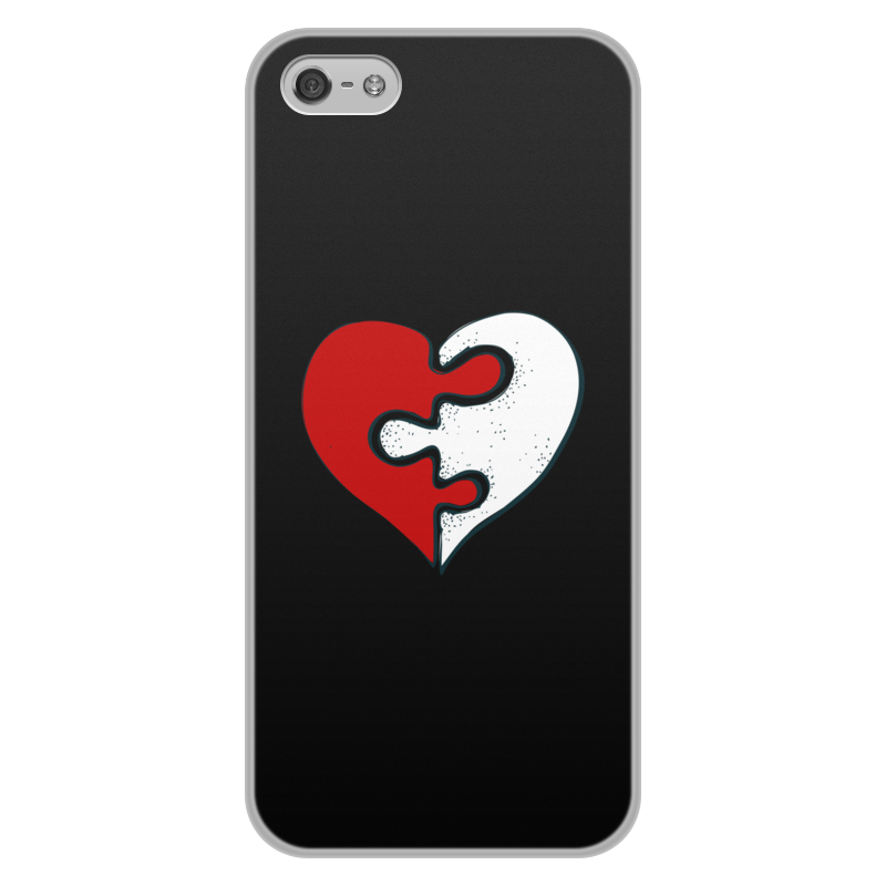 Printio Чехол для iPhone 5/5S, объёмная печать Сердце printio чехол для iphone 5 5s объёмная печать огненное сердце