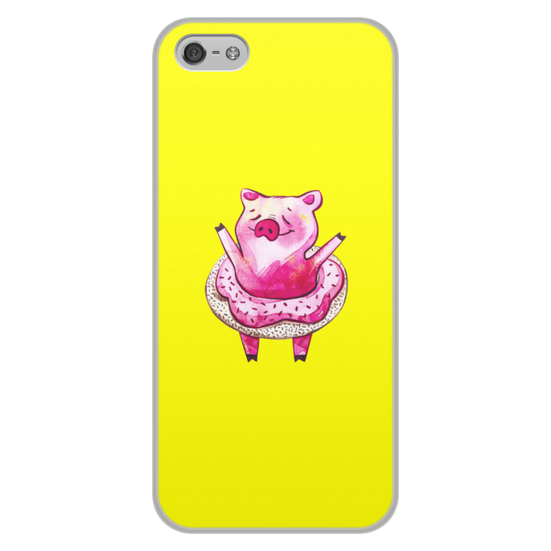 Printio Чехол для iPhone 5/5S, объёмная печать Свинка