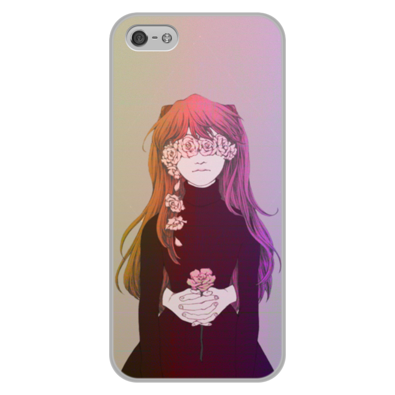 Printio Чехол для iPhone 5/5S, объёмная печать Evangelion asuka langley soryu halloween anime asuka langley soryu mari rei ayanami cosplay costume asuka test jumpsuits zentai suit adults kids bodysuit