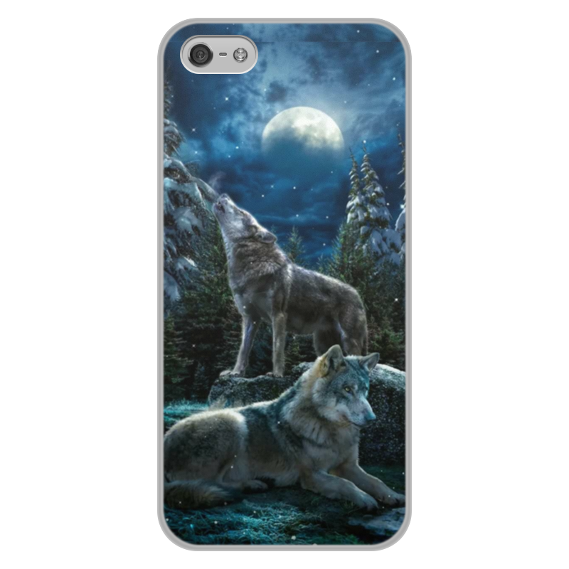 Printio Чехол для iPhone 5/5S, объёмная печать Волки printio чехол для iphone 5 5s объёмная печать волки