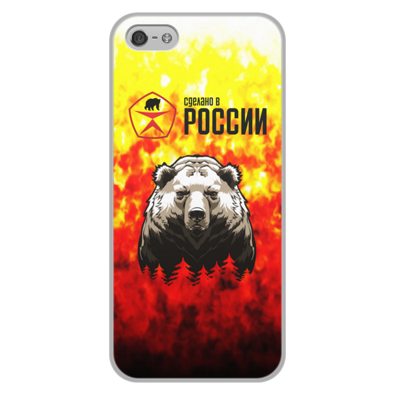 Printio Чехол для iPhone 5/5S, объёмная печать Made in russia printio чехол для iphone 5 5s объёмная печать ягуар