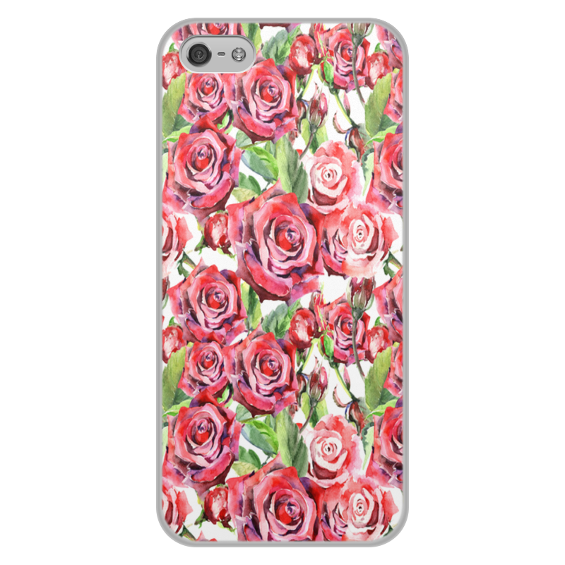 Printio Чехол для iPhone 5/5S, объёмная печать Сад роз printio чехол для iphone 8 объёмная печать сад роз