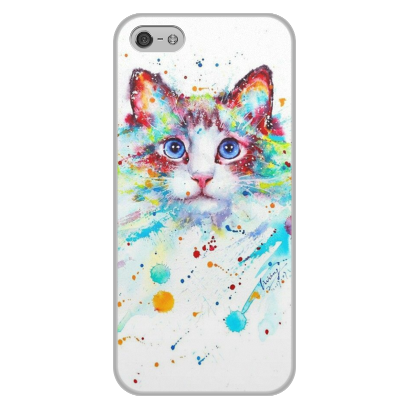 Printio Чехол для iPhone 5/5S, объёмная печать Кошки. магия красоты printio чехол для iphone 5 5s объёмная печать кошки магия красоты