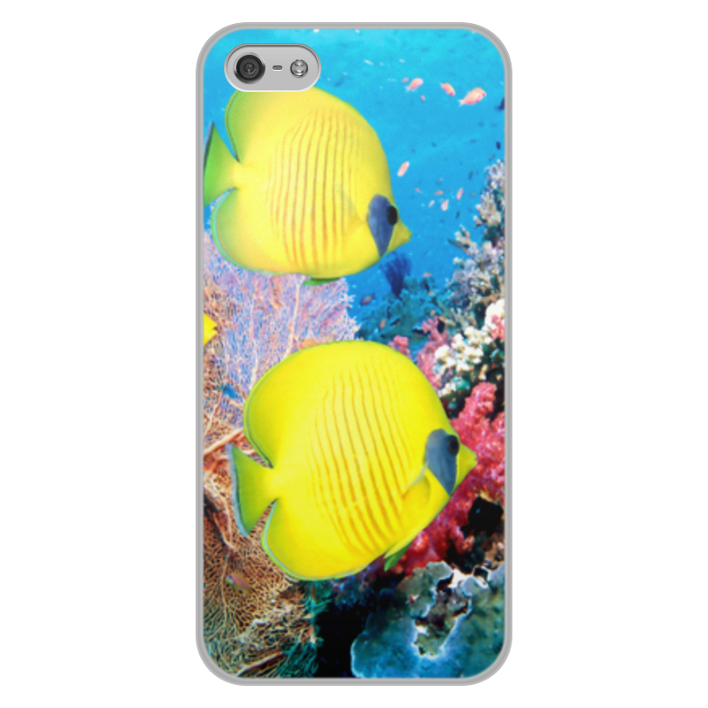 Printio Чехол для iPhone 5/5S, объёмная печать Морской риф printio чехол для iphone 5 5s объёмная печать морской дракон фыр
