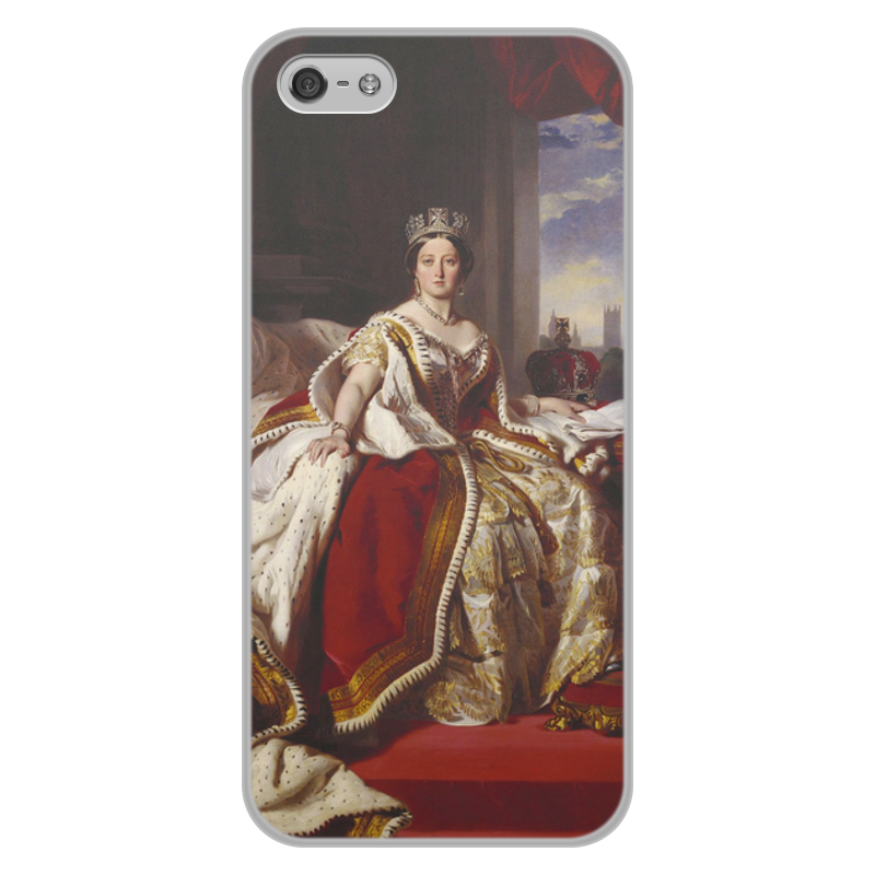 Printio Чехол для iPhone 5/5S, объёмная печать Портрет королевы великобритании виктории printio чехол для iphone x xs объёмная печать портрет королевы великобритании виктории