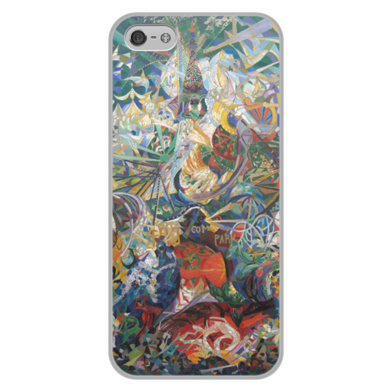 Printio Чехол для iPhone 5/5S, объёмная печать Битва огней, кони-айленд (джозеф стелла)