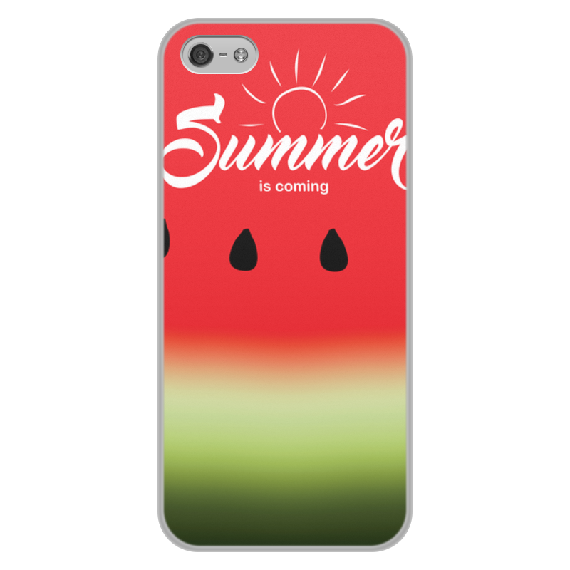 Printio Чехол для iPhone 5/5S, объёмная печать Summer printio чехол для iphone 5 5s объёмная печать summer time