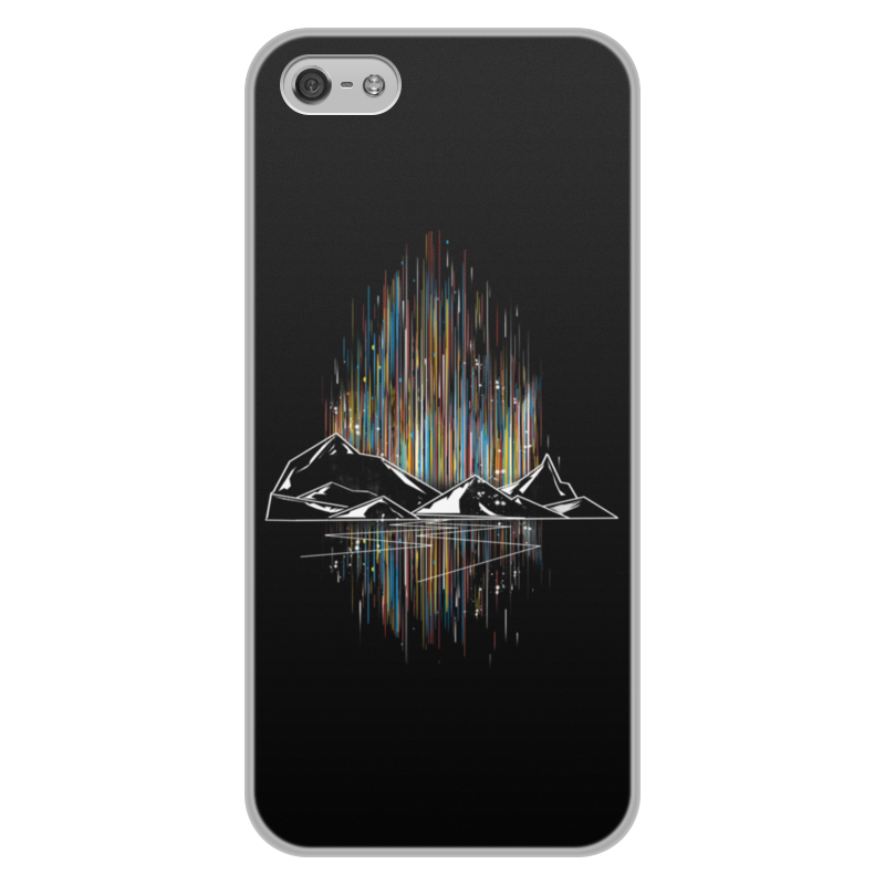 Printio Чехол для iPhone 5/5S, объёмная печать Неоновые горы printio чехол для iphone 6 объёмная печать неоновые горы