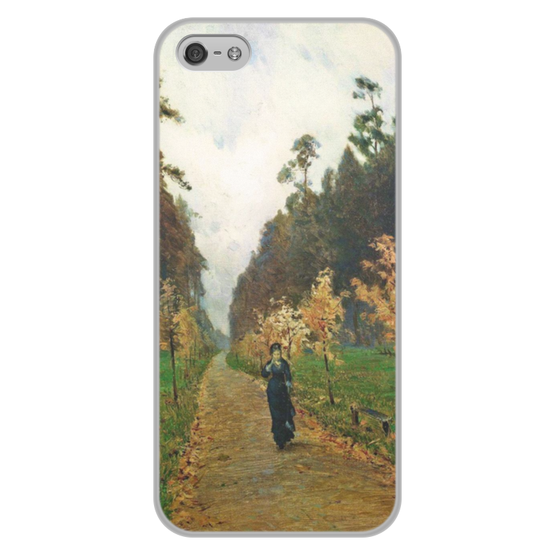 Printio Чехол для iPhone 5/5S, объёмная печать Осенний день. сокольники (левитан)