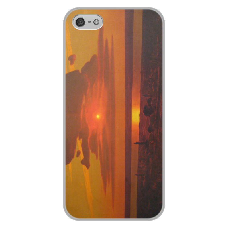 Printio Чехол для iPhone 5/5S, объёмная печать Красный закат (картина архипа куинджи)