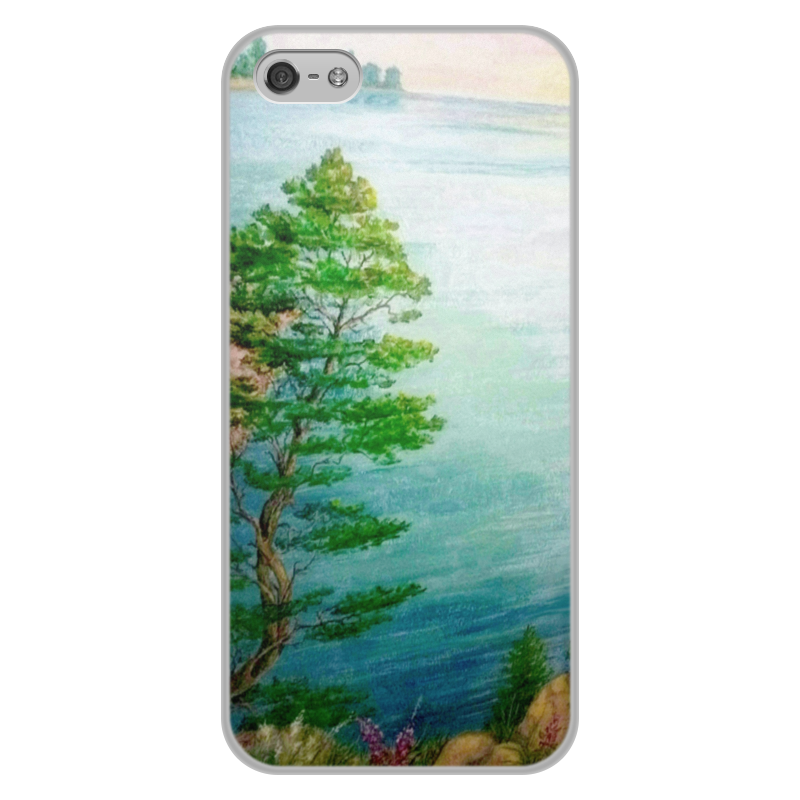 Printio Чехол для iPhone 5/5S, объёмная печать Песчаный берег