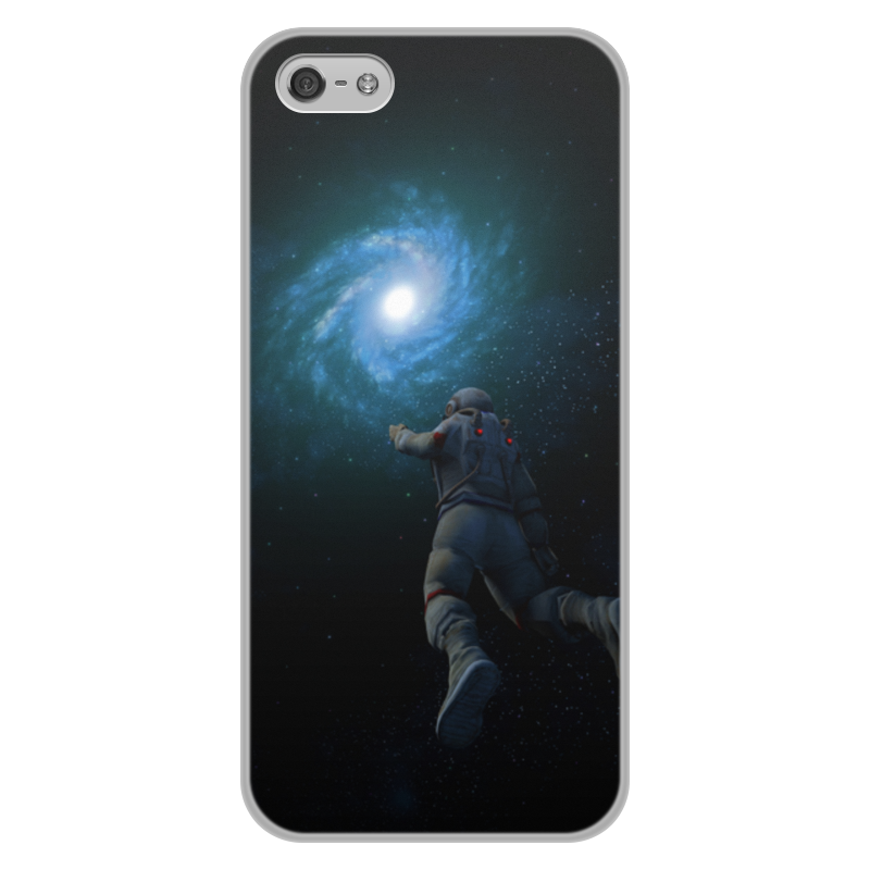 Printio Чехол для iPhone 5/5S, объёмная печать Космонавт астронавт