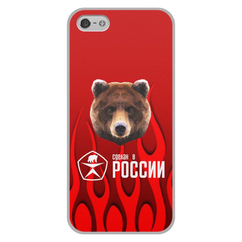 цена Printio Чехол для iPhone 5/5S, объёмная печать Сделан в россии