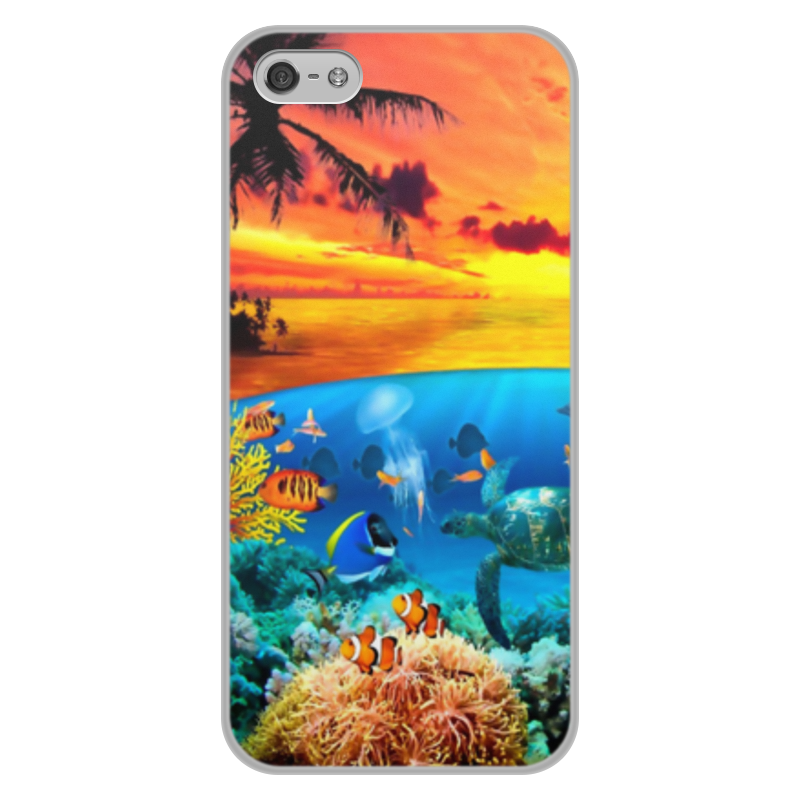 Printio Чехол для iPhone 5/5S, объёмная печать морской риф printio чехол для iphone 5 5s объёмная печать морской пляж