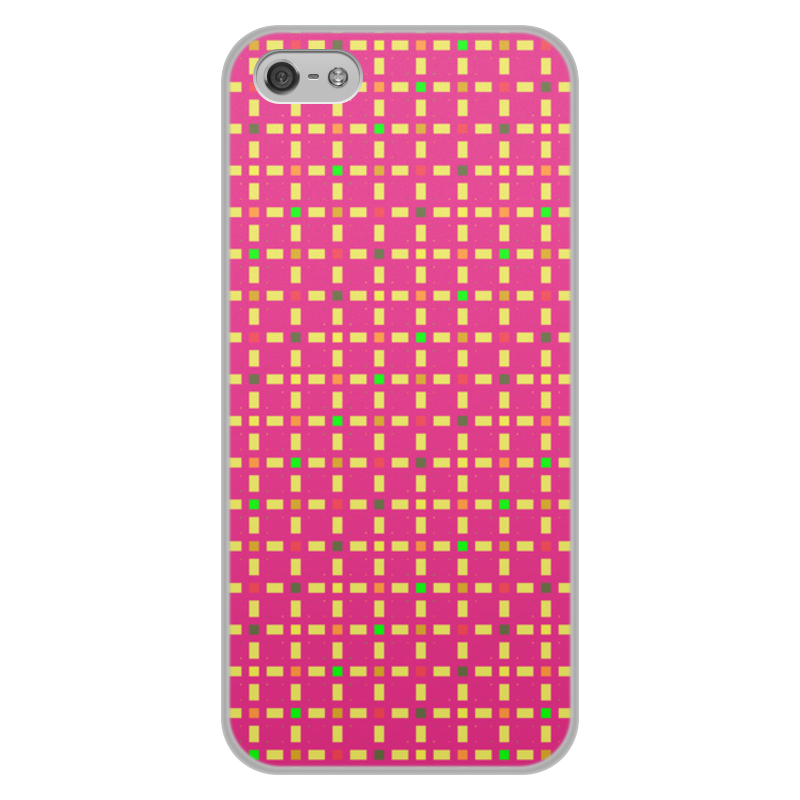 Printio Чехол для iPhone 5/5S, объёмная печать Розовый узор