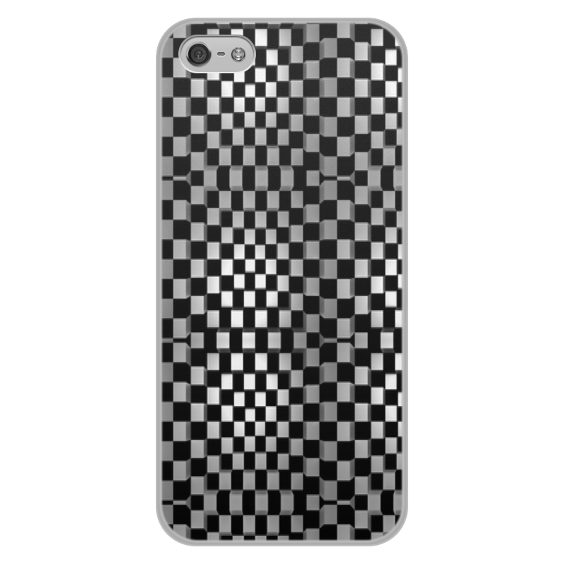 Printio Чехол для iPhone 5/5S, объёмная печать Квадраты