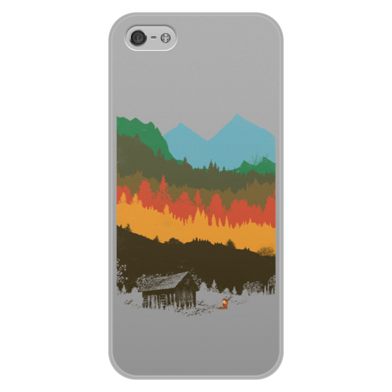 Printio Чехол для iPhone 5/5S, объёмная печать Дикая природа силиконовый чехол на vivo v23 рождественский пейзаж для виво ви 23 5 джи