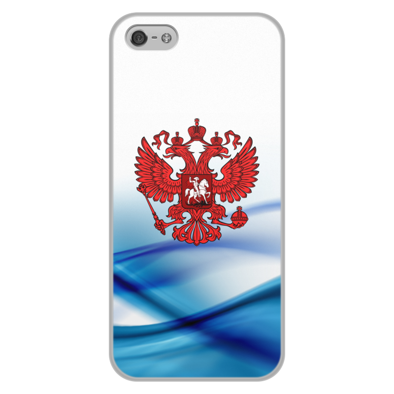 Printio Чехол для iPhone 5/5S, объёмная печать Герб россии