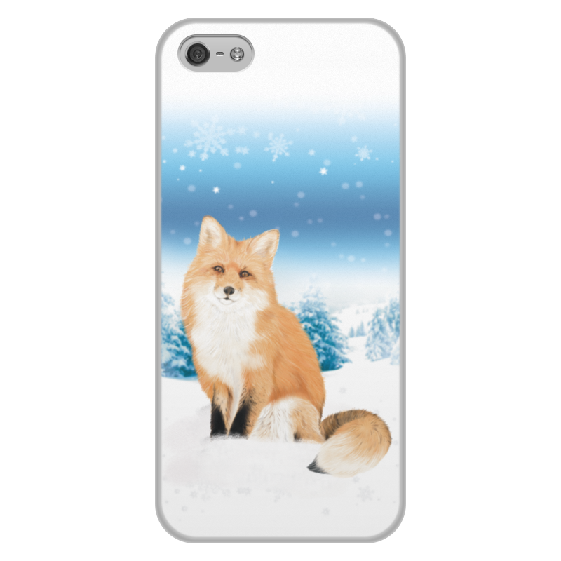 Printio Чехол для iPhone 5/5S, объёмная печать Лисичка в снегу. printio чехол для iphone x xs объёмная печать лисичка в снегу