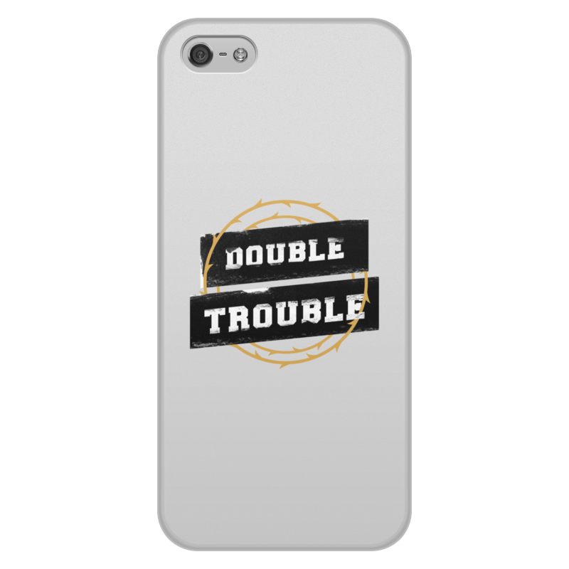 Printio Чехол для iPhone 5/5S, объёмная печать Double trouble