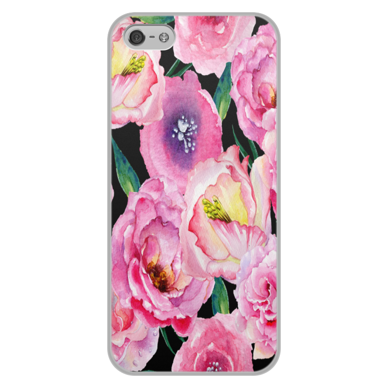 Printio Чехол для iPhone 5/5S, объёмная печать Сад цветов printio чехол для iphone 5 5s объёмная печать сад роз