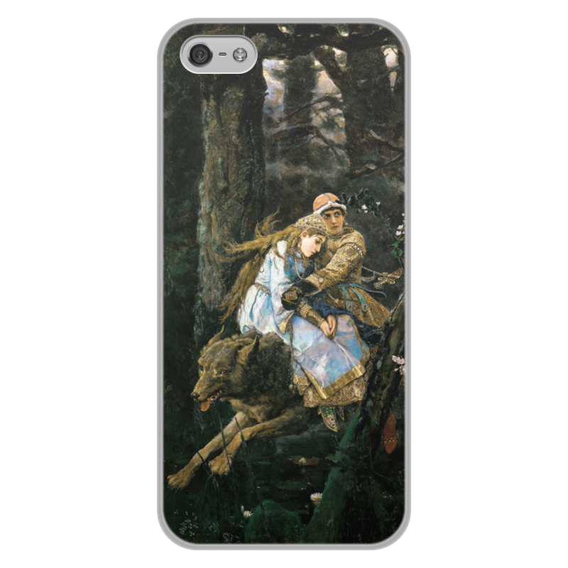 Printio Чехол для iPhone 5/5S, объёмная печать Иван-царевич на сером волке (виктор васнецов) силиконовый чехол лес 20 на meizu m5c мейзу м5с
