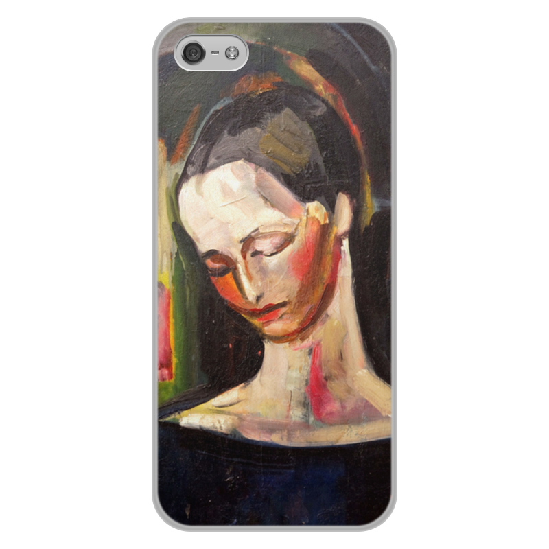 Printio Чехол для iPhone 5/5S, объёмная печать Женский портрет (картина ильи машкова)
