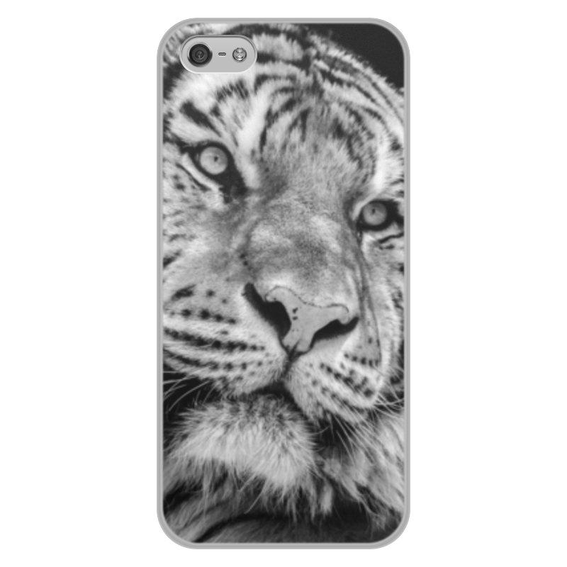 Printio Чехол для iPhone 5/5S, объёмная печать Тигры printio чехол для iphone 5 5s объёмная печать тигры фэнтези