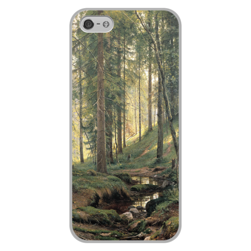 орлова елизавета иван иванович шишкин Printio Чехол для iPhone 5/5S, объёмная печать Ручей в лесу (иван шишкин)