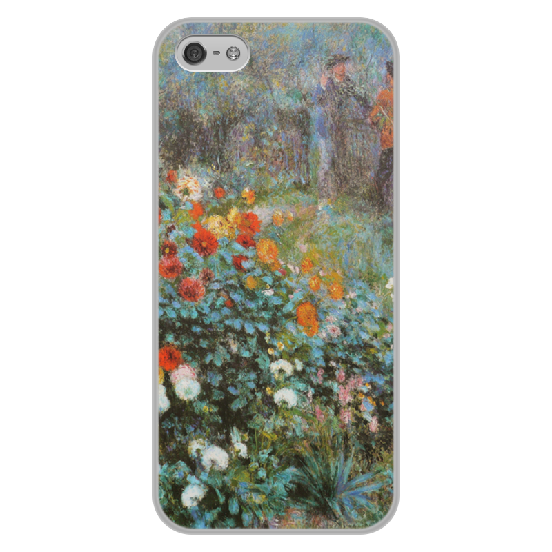Printio Чехол для iPhone 5/5S, объёмная печать Сад на улице корто (сад на монмартре) (ренуар)
