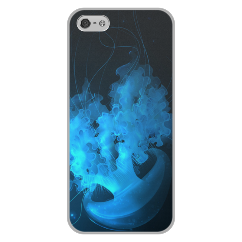 Printio Чехол для iPhone 5/5S, объёмная печать Jellyfish printio чехол для iphone 7 объёмная печать острова в океане