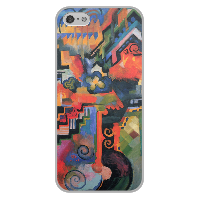 Printio Чехол для iPhone 5/5S, объёмная печать Цветовая композиция (август маке)