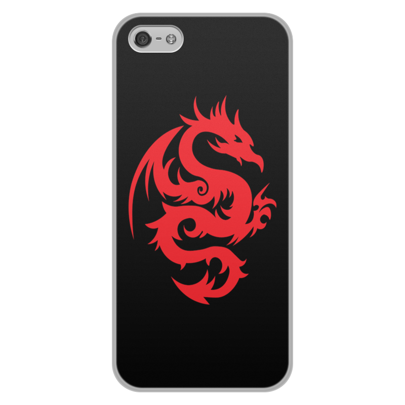 Printio Чехол для iPhone 5/5S, объёмная печать Драконы фэнтези. символика