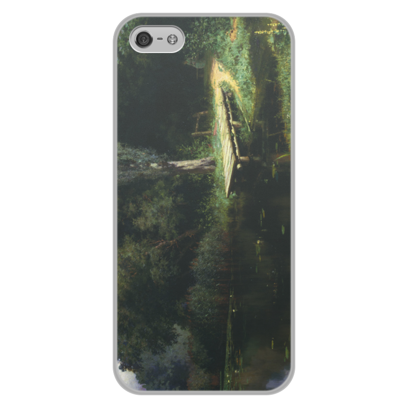 Printio Чехол для iPhone 5/5S, объёмная печать Заросший пруд (картина поленова) printio чехол для iphone 8 plus объёмная печать мечты на горе картина поленова