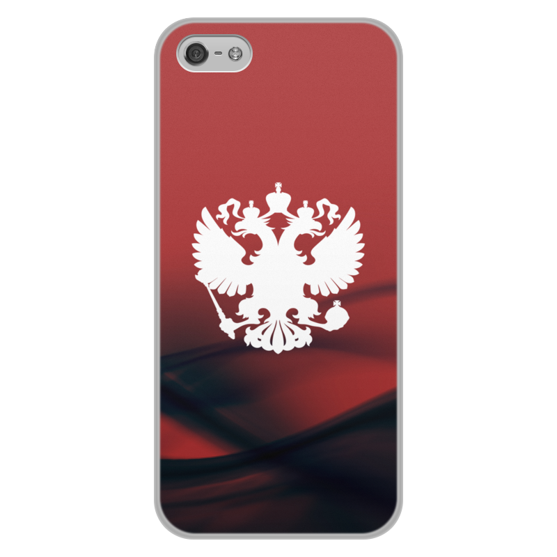 Printio Чехол для iPhone 5/5S, объёмная печать Герб россии