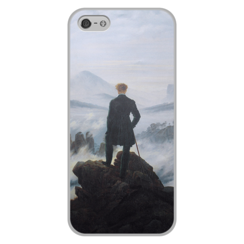 Printio Чехол для iPhone 5/5S, объёмная печать Странник над морем тумана printio рюкзак мешок с полной запечаткой странник над морем тумана