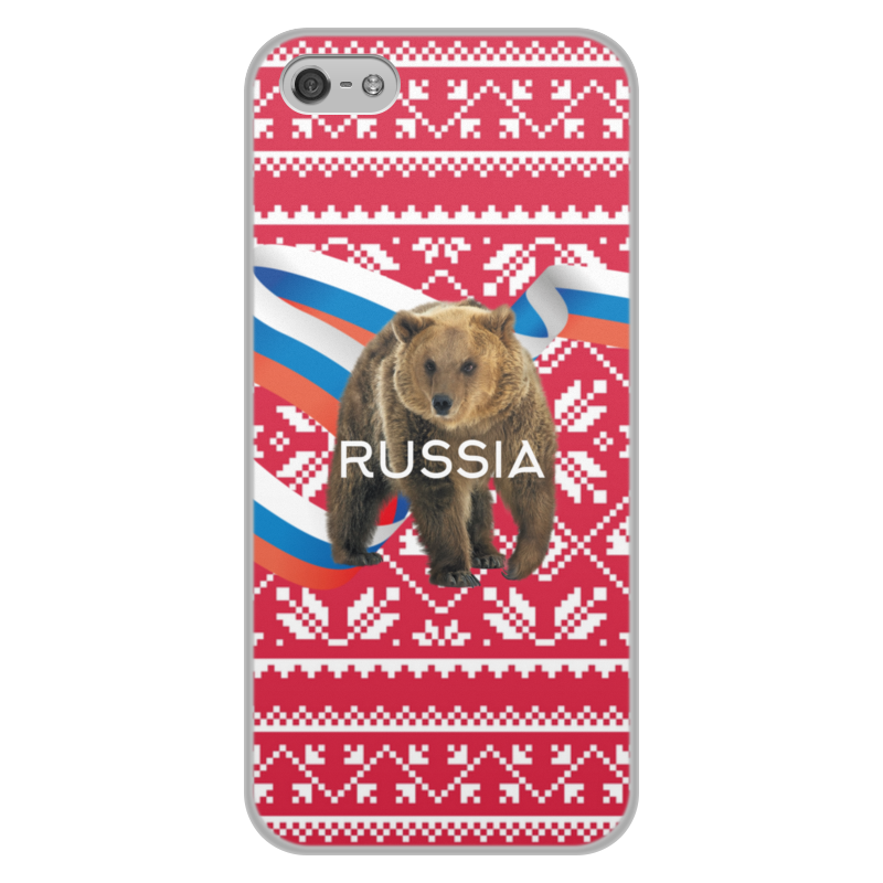 Printio Чехол для iPhone 5/5S, объёмная печать Russia printio чехол для iphone 5 5s объёмная печать star fox