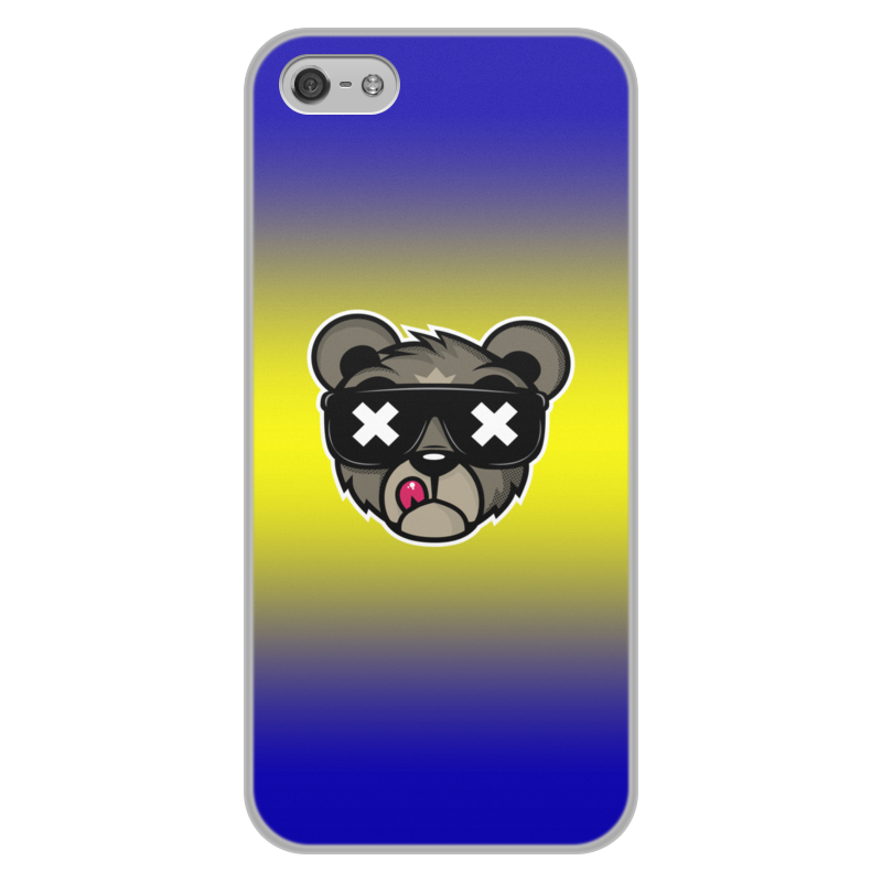 Printio Чехол для iPhone 5/5S, объёмная печать Медведь