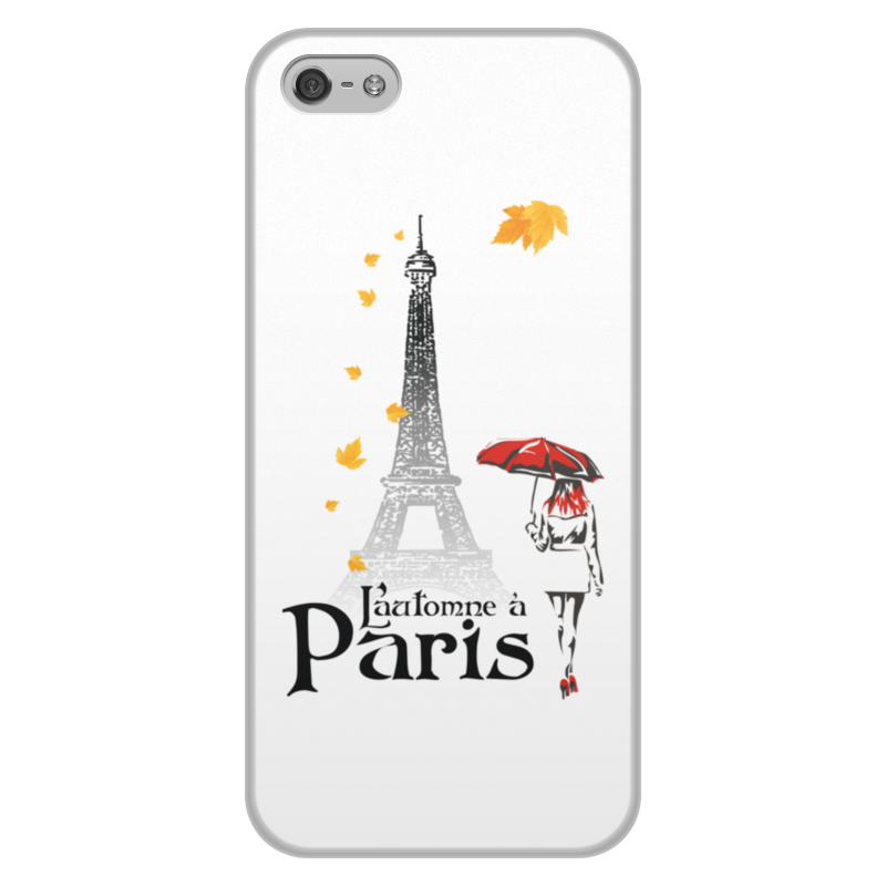 Printio Чехол для iPhone 5/5S, объёмная печать Осень в париже. printio чехол для iphone 8 plus объёмная печать осень в париже