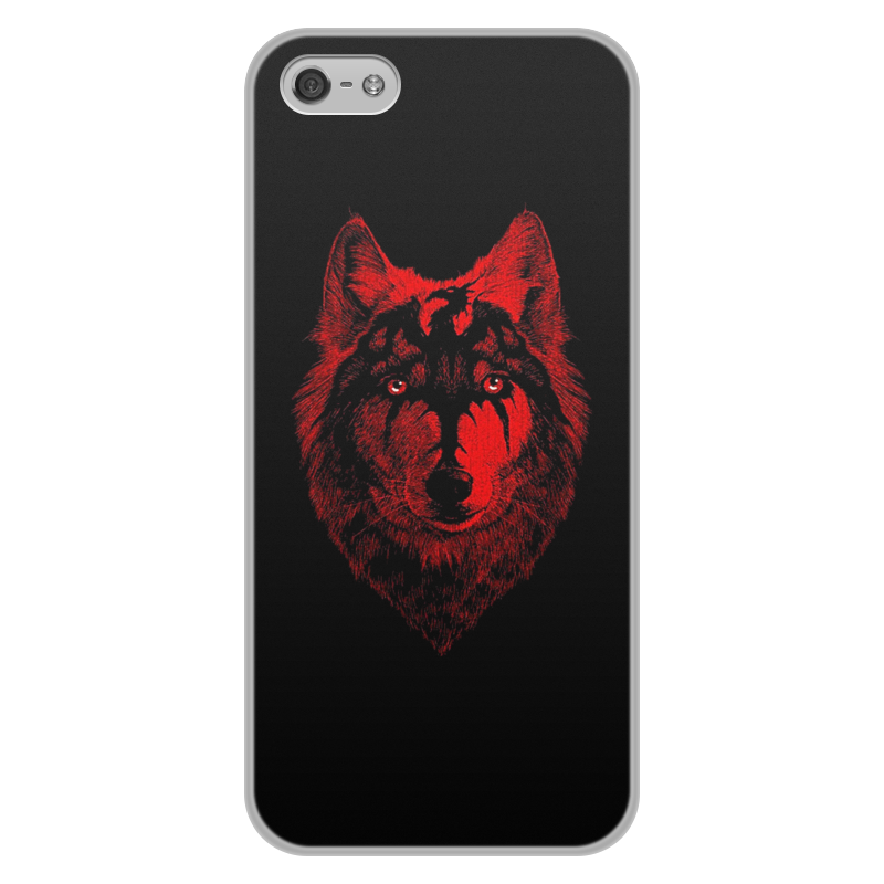цена Printio Чехол для iPhone 5/5S, объёмная печать Волки