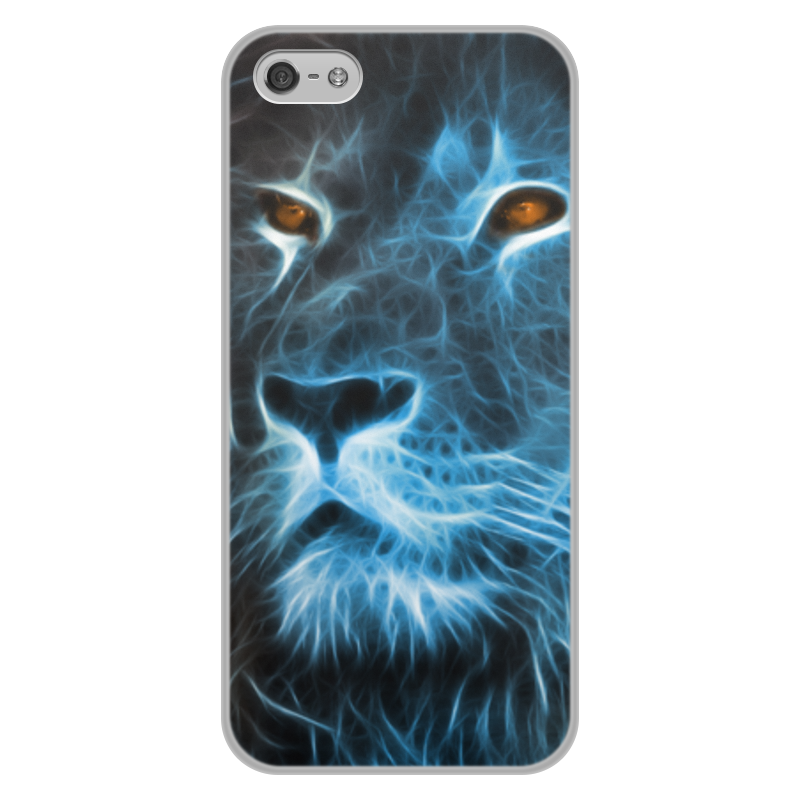 Printio Чехол для iPhone 5/5S, объёмная печать Царь зверей