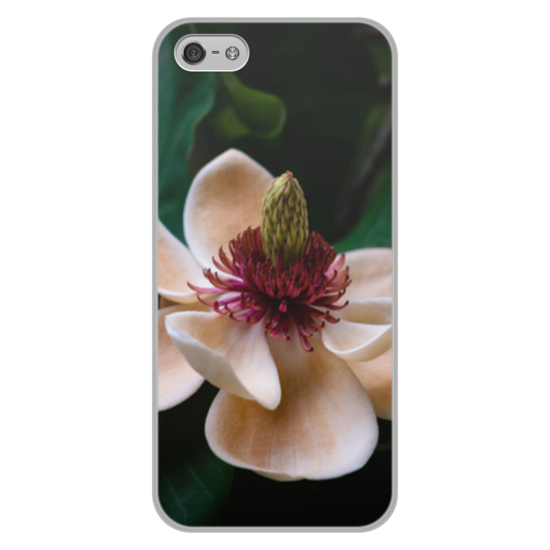 Printio Чехол для iPhone 5/5S, объёмная печать Цветок printio чехол для iphone 5 5s объёмная печать цветок лотоса