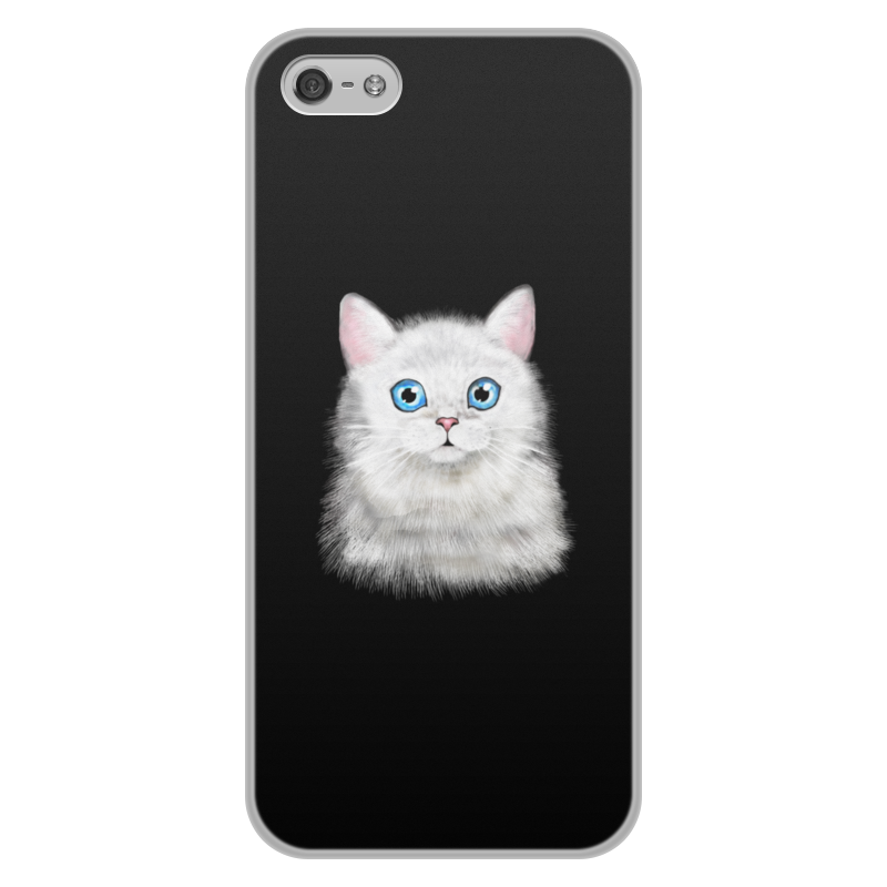 Printio Чехол для iPhone 5/5S, объёмная печать Кошка printio чехол для iphone 5 5s объёмная печать кот кошка